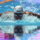 Milak, en la prueba en que batió el récord de 200 mariposa de Phelps.-AFP / MANAN VATSYAYANA