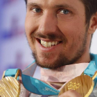 Marcel Hirscher, con los dos oros conquistados ya en los Juegos de Corea.-REUTERS / LEONHARD FOEGER