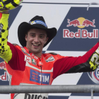 Andrea Iannone, celebrando el resultado cosechado en Austin-MIRCO LAZZARI