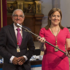 La Sala de la Encarnación acoge la sesión constitutiva de la nueva corporación provincial de la Diputación de Zamora, donde María Teresa Martín Pozo, es proclamada presidenta.-Ical
