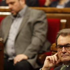 El 'president' Artur Mas, en la sesión de control en el Parlament este miércoles.-Foto: ALBERT BERTRAN