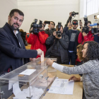 Gil votó en el Valle de Mena.-ECB