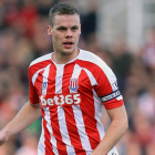 Ryan Shawcross, durante un encuentro con el Stoke.-Mike Egerton