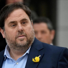 Oriol Junqueras, el pasado día 2 de noviembre, a su llegada a Madrid para declarar. /-AFP
