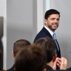 Stephen Crabb, el primer candidato al liderazgo de los conservadores británicos.-LEON NEAL / AFP