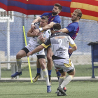 Santi Salas protege el oval después de ganar el salto.-AREA 11