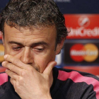 Luis Enrique en rueda de prensa.-EFE