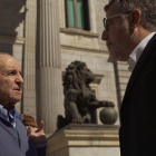 José María García y Lluís Canut, ante al Congreso de los Diputados.-TVC