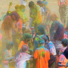 La fiesta holy es uno de los actos festivos más populares, y contó sobre todo con la participación de los más jóvenes.-ECB