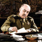 Francisco Franco, en la serie documental ’Franco. La vida del dictador en color’.-DMAX