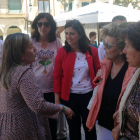 Luis Briones, Leonisa Ull, Mar Alcalde y Esther Peña recorrieron las calles de Aranda.-ECB