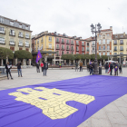La Plaza Mayor de la capital burgalesa acoge la celebración del V Centenario de los Comuneros. SANTI OTERO