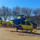 Imagen del helicóptero medicalizado. JCYL
