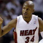Ray Allen, con la camiseta de los Miami Heat.-AP