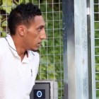 Driss Oukabir, a su llegada a la Audiencia Nacional-EFE / J. J. GUILLEN