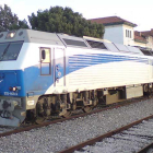 Un tren realiza parada en la estación de ferrocarril de Aranda de Duero en una imagen de archivo.-L.V.