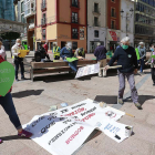 Las protestas por las pensiones dignas unieron el corazón verde. ISRAEL L. MURILLO