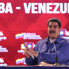 Maduro, en una rueda de prensa-AFP