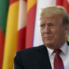 Trump en la reunión con los representantes de la Coalición Global para Derrotar el Estado Islámico.-AP / SUSAN WALSH