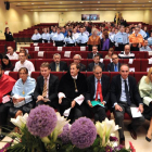 El salón de actos de la Universidad Isabel I acogió la inauguración del curso académico en el centro on line.-ISRAEL L. MURILLO