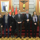El alcalde con los participantes del proyecto del que forma parte España, Alemania, Grecia, Rumanía y Hungría.-ICAL
