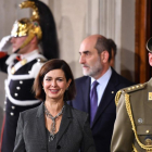 La presidenta del Congreso italiano, Laura Boldrini, tras reunirse con el presidente Mattarella.-ALBERTO PIZZOLI / AFP