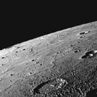 Imagen del horizonte norte del planeta Mercurio tomada por la sonda Messenger.-NASA