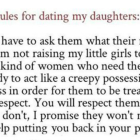 La publicación Reglas para salir con mis hijas que está triunfando en las redes-JEFF WARREN WELCH (FACEBOOK)