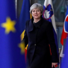 Theresa May, a su llegada a la cumbre de la UE en Bruselas, el 14 de diciembre.-REUTERS / YVES HERMAN