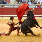 El Fandi en uno de los festejos de Burgos.-ECB