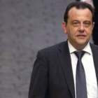 El fiscal Pedro Horrach llega a la Audiencia de Palma, el pasado mes de febrero.-Foto: AFP / JAIME REINA