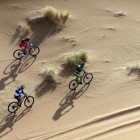 Imagen de un momento de la prueba ciclista de la Titan Desert.-