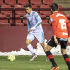 Un lance del último partido liguero disputado por el CD Mirandés ante el Logroñés. LALIGA.COM