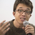 Íñigo Errejón, en una rueda de prensa en Madrid.-EFE