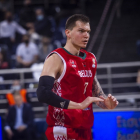 Salash, durante el partido de ayer con la selección de Bielorrusia. FIBA BASKETBALL