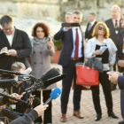 El presidente del Consejo Europeo, Donald Tusk, a su llegada a la Valeta, capital de Malta, para la reciente cumbre europea.-ANDREAS SOLARO