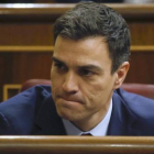 El secretario general del PSOE, Pedro Sánchez, este miércoles en el Congreso.-Foto:   REUTERS / ANDREA COMAS
