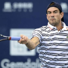 El tenista español Guillermo García-López, durante el torneo de Shenzhen.-AFP / STR
