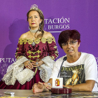 Beonza con la protagonista de la obra, caracterizada como María Luisa.-S. O.