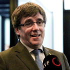 Carles Puigdemont, en la capital de las islas Feroe, el pasado 11 de octubre.-EFE