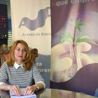 La concejala, Celia Bombín, ayer durante la presentación.-L. V.