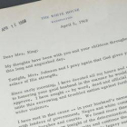 Carta del presidente Lyndon Johnson a la viuda de Luther King.-Foto: HANDOUT / REUTERS