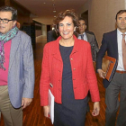 La consejera de Cultura, García Cirac, junto a  José Rodríguez y Javier Ramírez-Ical