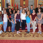 Estudiantes americanos en una visita al Ayuntamiento.-ISRAEL L. MURILLO