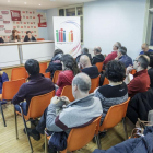 Un momento de la asamblea de Imagina Burgos, ayer, a la que asistieron alrededor de 90 personas.-SANTI OTERO