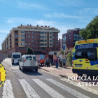 Atropello a un ciclista en la calle Estéban Saéz Alvarado. POLICÍA LOCAL