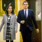 El presidente de Ciudadanos Albert Rivera y Inés Arrimadas.-QUIQUE GARCIA (EFE)