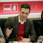 Pedro Sánchez ha presidido este martes la reunión de la ejecutiva federal del PSOE.-JOSÉ LUIS ROCA