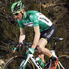 Carlos Barbero con el maillot del Caja Rural el pasado mes de febrero.-