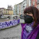 Las actividades convocadas ayer en Burgos finalizaron en la plaza de La Flora. TOMÁS ALONSO